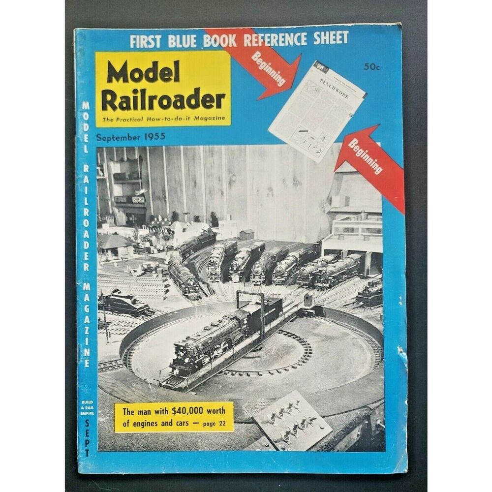 Model‎ Railroader Magazine September 1955 Beginner Sheets U88